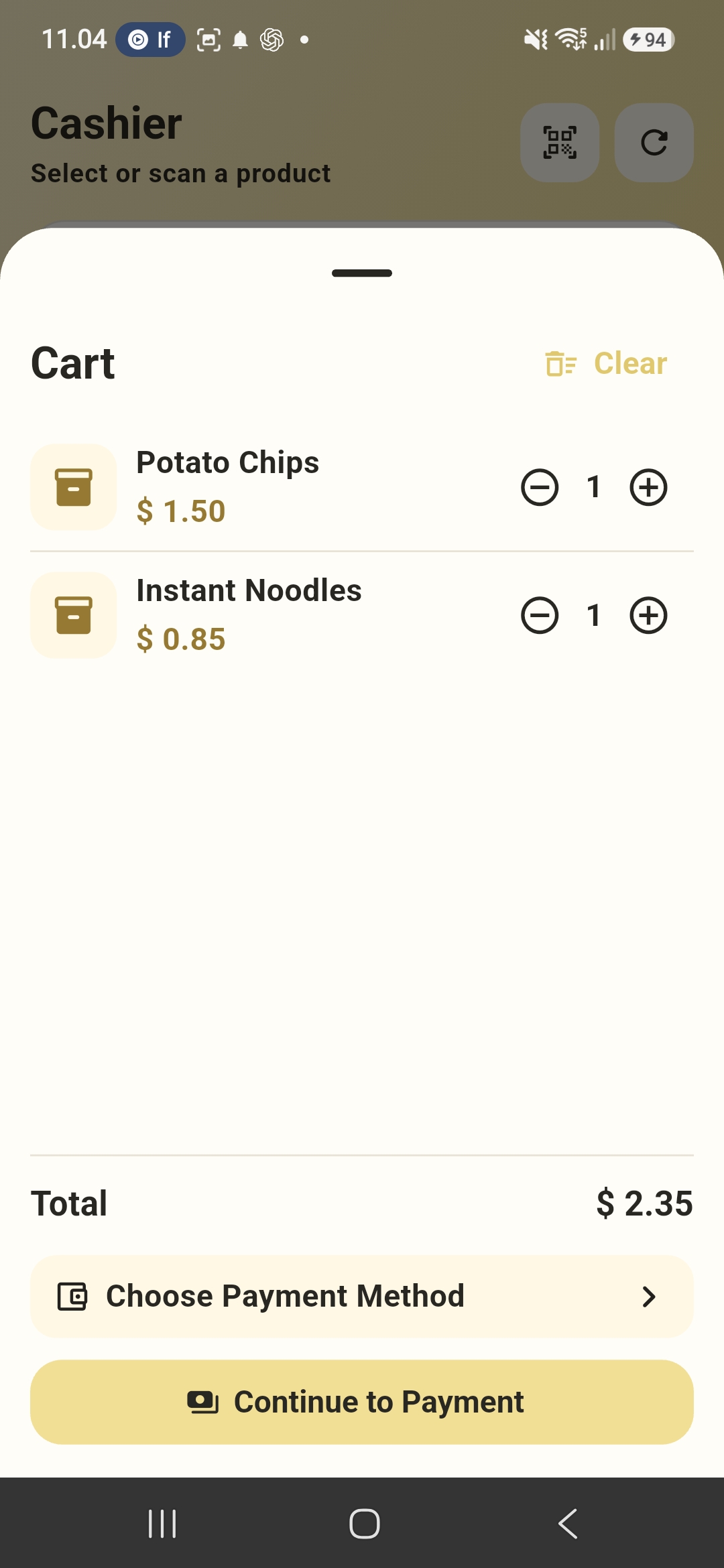 Simple POS Offline