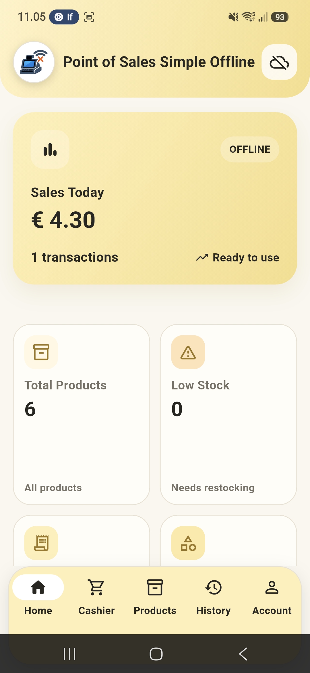Simple POS Offline