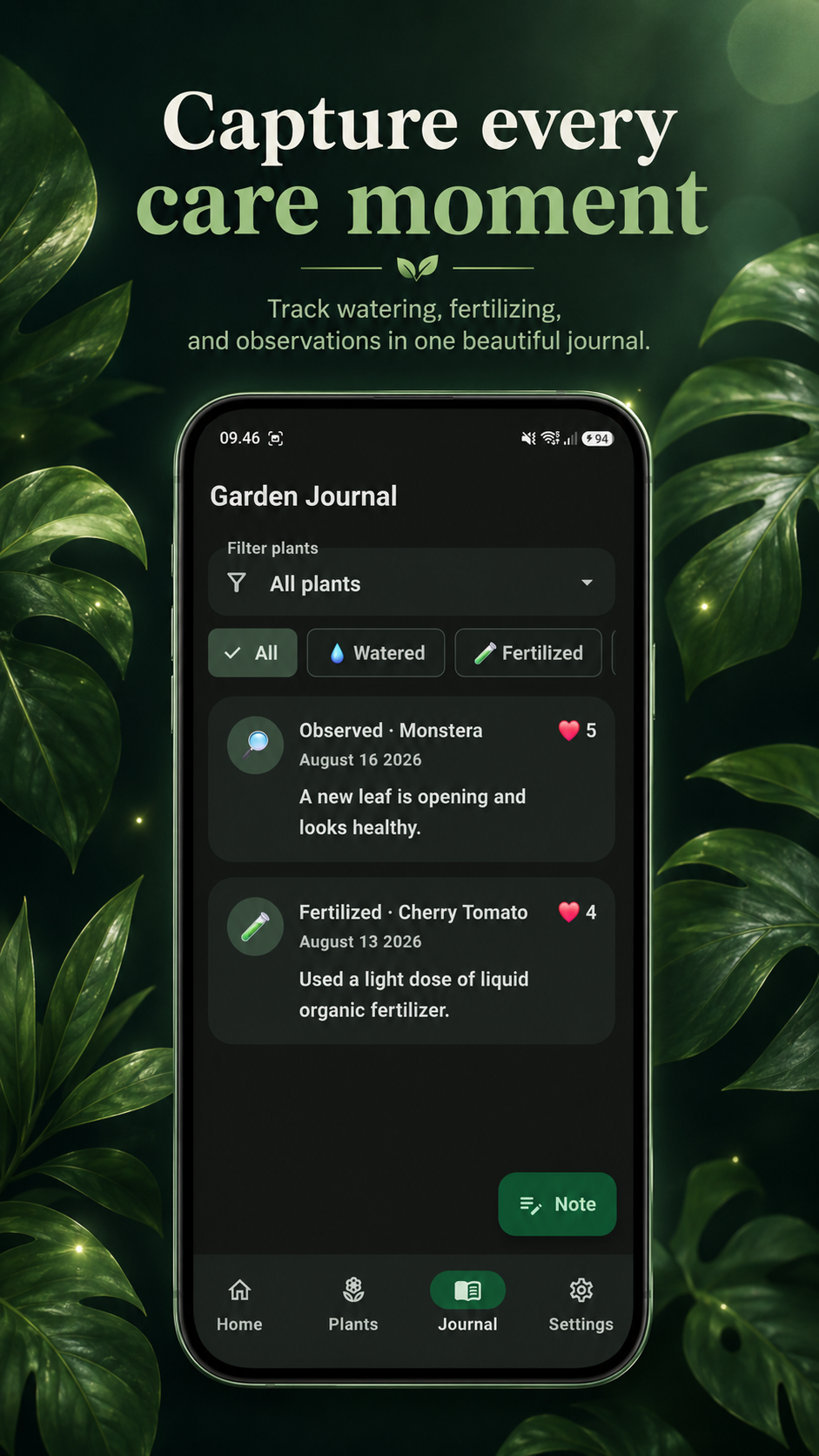Gardening Journal — A Smart and Simple Plant Care Companion