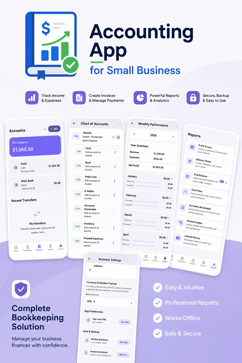 Simple Accounting for Small Businesses: Manage Your Finances Anywhere